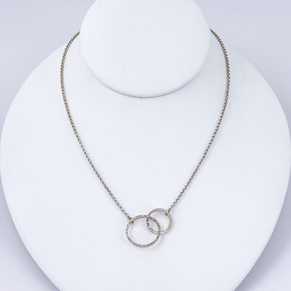 Vintage Silpada Sterling Silver 925 Sweet Circles Necklace 16" N2297 - Picture 2 of 6